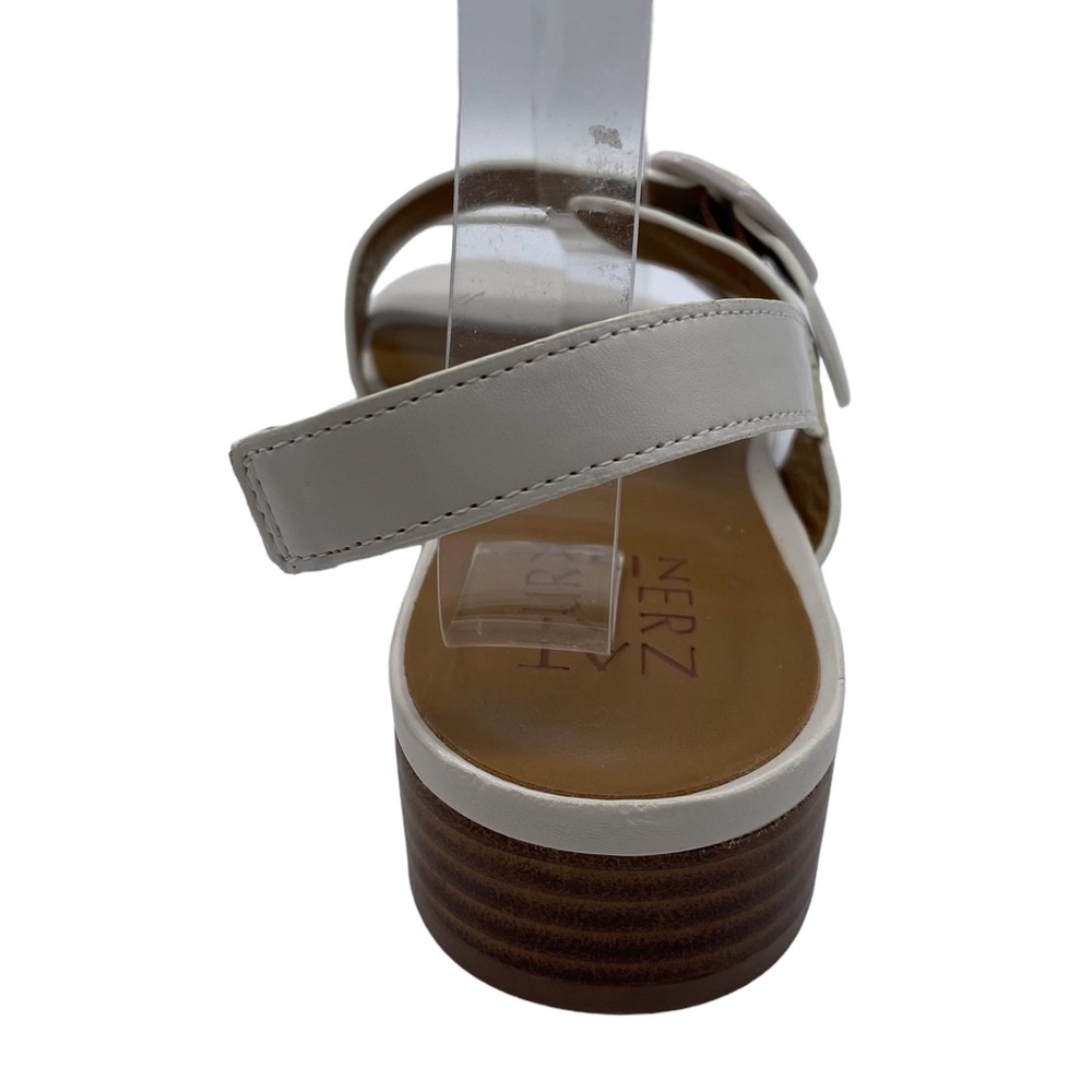 Naturalizer Womens Shoes Meesha Sandals White Leather Chic Flat Comfortable Sz 9 - Picture 5 of 11